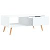 vidaXL Coffee Table White 100x49.5x43 cm Engineered Wood