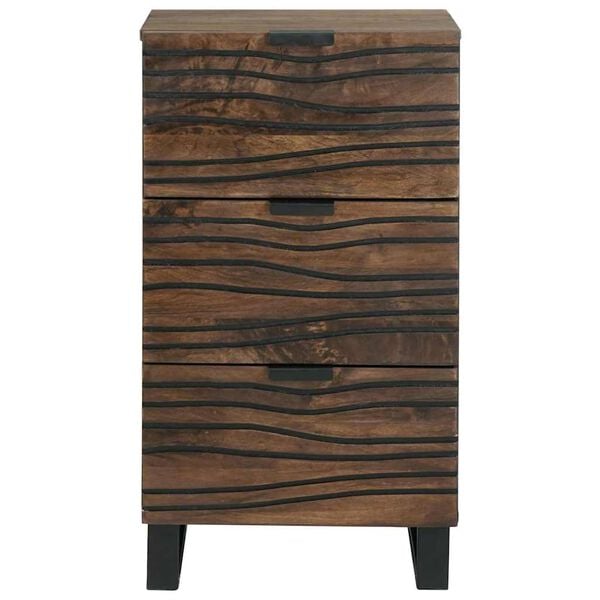 vidaXL Sideboard with Drawer Brown 40 x 33 x 75 cm Solid mango wood