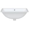 vidaXL Bathroom Sink White 55.5x37.5x19 cm Rectangular Ceramic