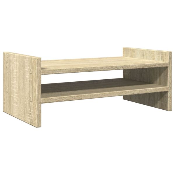 vidaXL Monitor Stand Sonoma Oak 50x27x20 cm Engineered Wood