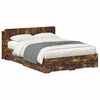 vidaXL Bed Frame with Storage Smoked Oak 150 x 200 cm Engineered Wood