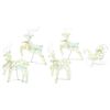 vidaXL LED Reindeers 5 pcs 40 LEDs Multicoulur 42 x 15 x 64 cm PET