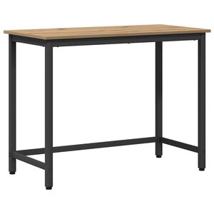 vidaXL Table Artisan Oak 80 x 50 x 76.5 cm Engineered Wood and Steel