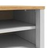 vidaXL Hallway Bench with Shelf White 115 x 40 x 45 cm Solid Pine Wood