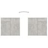 vidaXL Sideboard Concrete Grey 80x36x75 cm Engineered Wood