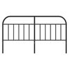 vidaXL Metal Headboard Black 160 cm