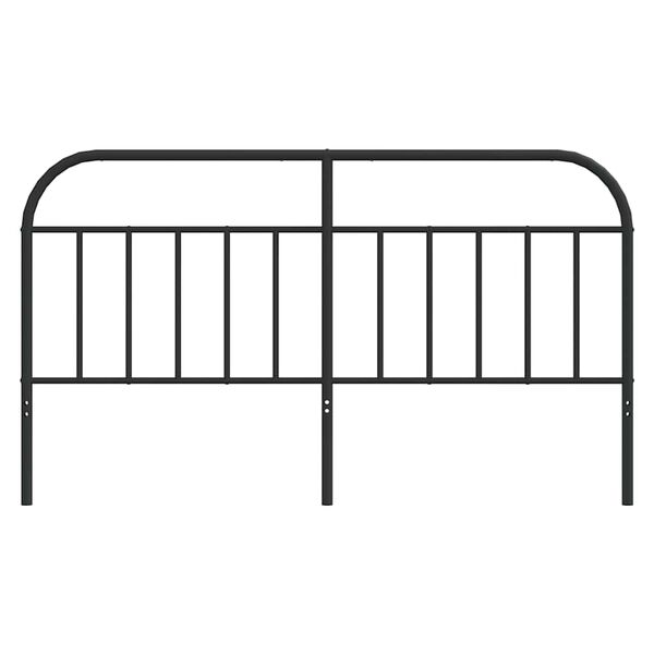 vidaXL Metal Headboard Black 160 cm