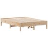 vidaXL Bed Frame without Mattress 120x190 cm Small Double Solid Wood Pine