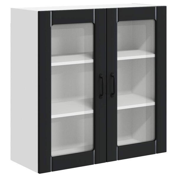 vidaXL Kitchen Cabinet Black 80 x 31 x 80 cm Engineered Wood