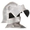 vidaXL Medieval Knight Helmet Antique Replica LARP Silver Steel