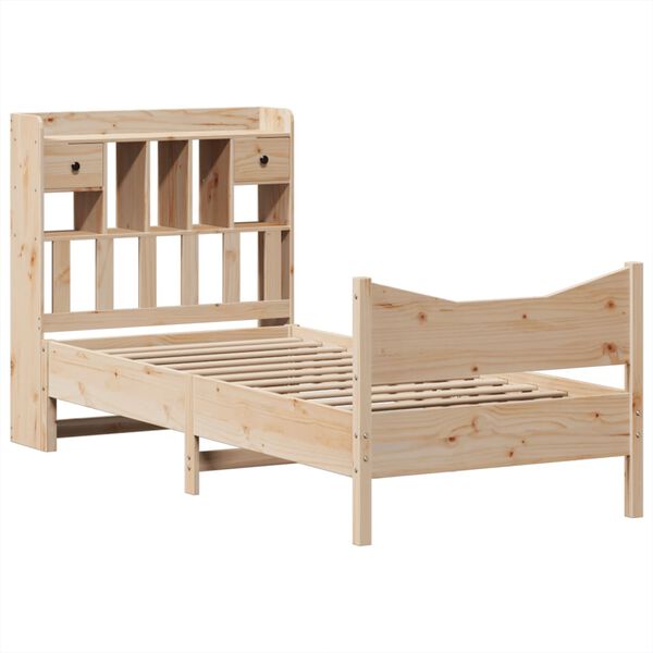 vidaXL Bed Frame without Mattress 90x190 cm Single Solid Wood Pine