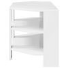 vidaXL Corner TV Cabinet High gloss White 102x40.5x45cm