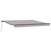 vidaXL Retractable Awning Light Grey 400 x 300 cm Polyester and Steel