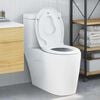 vidaXL Toilet Seat White 47 x 37 x 4 cm Duroplast