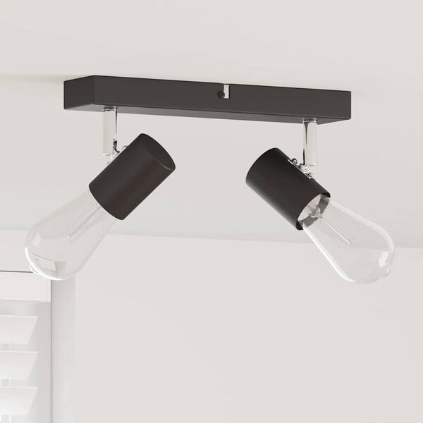 vidaXL Ceiling Spotlight Black 26 x 6.5 x 11.5 cm Metal