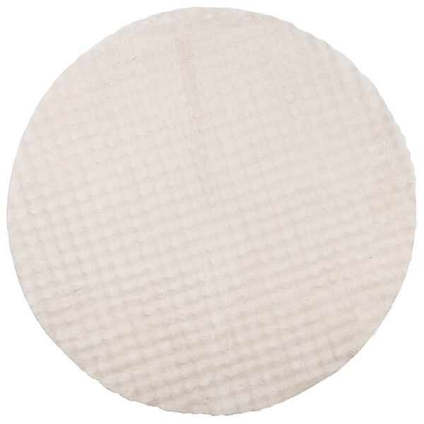 vidaXL Area Rugs Round Beige &Oslash; 120 CM