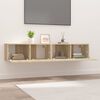 vidaXL TV Cabinets 2 pcs Sonoma Oak 80x30x30 cm Engineered Wood