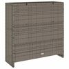 vidaXL Storage Cabinet with Shelf Grey 100 x 36 x 102 cm Rattan