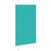 vidaXL Pleated Blind Petrol Green 80x150 cm Fabric Width 79.4 cm Polyester