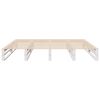 vidaXL Bed Frame without Mattress White 200x200 cm Solid Wood Pine