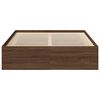 vidaXL Bed Frame without Mattress Brown Oak 120x190 cm Small Double Small Double