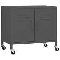vidaXL Storage Cabinet Anthracite 60x35x56 cm Steel