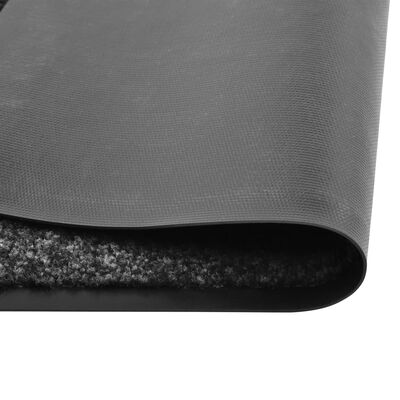 vidaXL Doormat Washable Black 120x180 cm