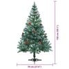 vidaXL Artificial Christmas Tree with Stand Green 150 cm PVC and Steel