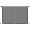 vidaXL Elevated Dog Bed Grey 150x90x20 cm Textilene and Steel