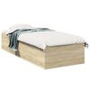 vidaXL Floor Bed Frame Sonoma Oak 80 x 200 cm Engineered Wood