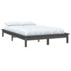 vidaXL Bed Frame without Mattress Grey 140x200 cm Solid Wood