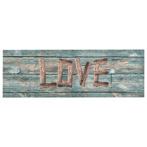 vidaXL Kitchen Carpet Washable Love 60x300 cm