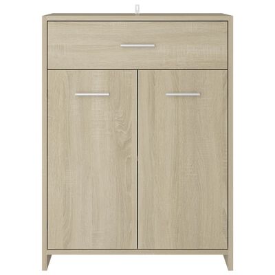 vidaXL Bathroom Cabinet Sonoma Oak 60x33x80 cm Engineered Wood