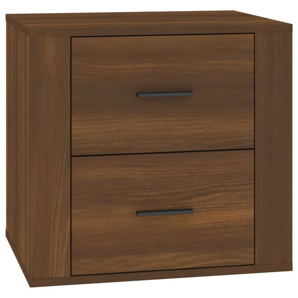 vidaXL Bedside Cabinet Brown Oak 50x39x47 cm