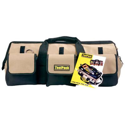 Toolpack Tool Bag Long Neck Black and Beige 58x26x26 cm 360.020