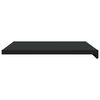 vidaXL Window Sill Black with Wood Grain 60 x 50 x 4.5 cm PVC