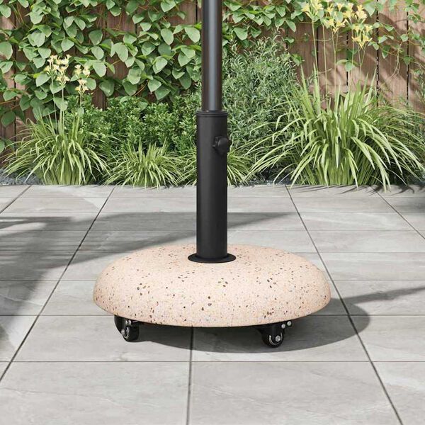 vidaXL Parasol Base Yellow and Black 45 x 45 x 40 cm