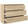 vidaXL Sideboard Sonoma Oak 100x35x76 cm Engineered Wood