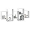 vidaXL Wall Shelf White 159x18x65 cm Engineered Wood