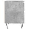 vidaXL Bedside Cabinet Concrete Grey 40x35x50 cm Engineered Wood