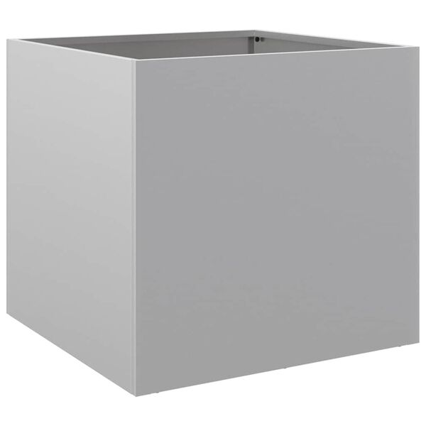 vidaXL Planter Silver 42x40x39 cm Galvanised Steel