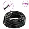 vidaXL Leather Cord Black &Oslash;5 mm x 10 m Leather