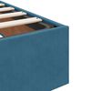 vidaXL Ottoman Bed Frame No Mattress Dark Blue 200x200 cm Velvet