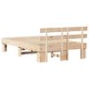 vidaXL Bed Frame with Headboard Natural 120 x 200 cm Solid Pine Wood