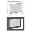 vidaXL Tilt & Turn Basement Window RISOR 60 x 100 cm PVC and Glass