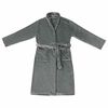 vidaXL Bathrobe without Hood Dark Grey XL Flannel