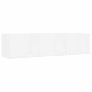vidaXL CD Wall Shelf White 75x18x18 cm Engineered Wood