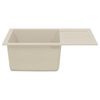 vidaXL Sink Beige 620 x 500 mm 80% Quartz and 20% Resin