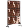 vidaXL Privacy Screen Grey 100 x 50 x 180 cm Weathering Steel
