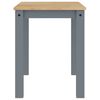 vidaXL Dining Table Panama Grey 112x60x75 cm Solid Wood Pine